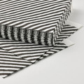 RÖDKNOT Paper napkin, striped white/black, 33x33 cm
