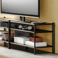 JÄTTESTA TV bench, black, 160x40x49 cm