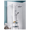 BROGRUND Shower set with thermostatic mixer, chrome-plated