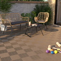 Deck System Tile Clippable 40x40x4.5cm, brown, 1pc