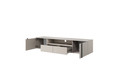 Wall-Mounted TV Cabinet Verica 200 cm, cashmere/black handles