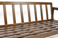 Outdoor Wooden 3-seat Sofa BELLA, brown/beige