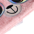 Pencil Case Plush Big Eyes, pink