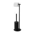 Toilet Brush & Roll Holder GoodHome Kina, black