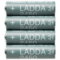 LADDA Rechargeable battery, HR06 AA 1.2V, 2450mAh