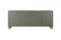 Cabinet Sonatia II 200 cm, with internal drawers, olive