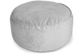 Large Pouffe, velvet, grey