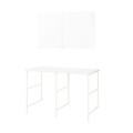 ENHET Storage combination for laundry, white, 139x63.5x85.5 cm