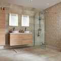 Bathroom Worktop GoodHome Marloes 120x45cm, white varnish