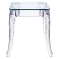 Table Ghost 62x62cm, transparent