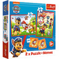 Trefl Children's Puzzle 2in1 2x Puzzle + Memos Paw Patrol 3+