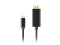 Lanberg Cable USB-C(M)->Displayport(M) 1.8M 4K 60HZ, black
