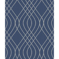 GoodHome Vinyl Wallpaper on Fleece Mavi, blue