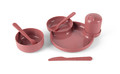 Dantoy TINY BIObased Dinnerware Set Dinnertime Gift Set, Red