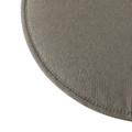 Outdoor Seat Cushion Chair Pad, round, grey