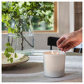 ADLAD Scented candle in ceramic jar, Scandinavian Woods/white, 50 hr