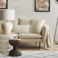 Blanket 180 x 220 cm, light beige/beige
