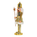 Nutcracker Christmas Decoration 28cm, crown, gold