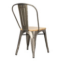 Chair Paris Wood, metallic, pine natural