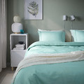 GUCKUSKO Duvet cover and pillowcase, light turquoise, 150x200/50x60 cm