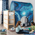 KURA Bed tent, space/blue