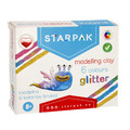 Starpak Modelling Clay with Glitter 6 Colours 8+