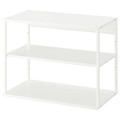 PLATSA Open shelving unit, white, 80x40x60 cm