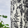 ROTVECKLARE Curtains, 1 pair, white/anthracite, 145x300 cm