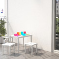 UTTER Children's table, in/outdoor, white