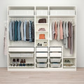 PAX Wardrobe combination, white, 250x58x236 cm