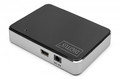 Digitus USB 2.0, 4-Port Hub, 4x USB A/F, 1x USB Bmini/F incl. USB A/M to mini5P cable, black