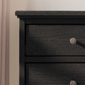 IDANÄS Chest of 6 drawers, dark brown stained, 84x135 cm