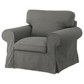 EKTORP Armchair, Hakebo dark grey