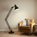 GoodHome Floor Lamp Harchies E27, matt black