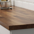 KARLBY Worktop, walnut, veneer, 246x3.8 cm