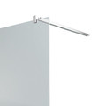 GoodHome Walk-in Shower Panel Beloya 80cm, chrome/transparent