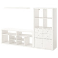 KALLAX / LACK TV storage combination, white, 224x39x147 cm