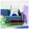 KRYPKORNELL Cushion cover, leaf pattern/multicoloured, light, 50x50 cm