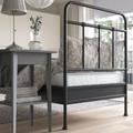 STJÄRNÖ Bed frame, anthracite/Leirsund, 90x200 cm