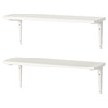 BURHULT / SIBBHULT Wall shelf combination, white/white, 59x20 cm