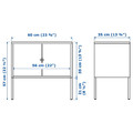 LIXHULT Cabinet, metal, grey, 60x35 cm