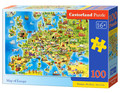 Castor Children's Puzzle Map of Europe 100pcs 6+