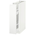 METOD Base cabinet/pull-out int fittings, white, Voxtorp matt white, 20x60 cm
