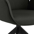 Swivel Chair Aura, auto return, dark grey/black