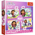 Trefl Children's Puzzle Gabby's Dollhouse 4in1 4+