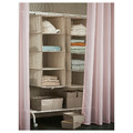 STENFRÖ Sheer curtain, 1 piece, with heading tape/pink, 300x300 cm