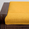 POÄNG Footstool, brown, Skiftebo yellow