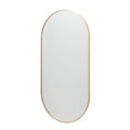 GoodHome Oval Mirror Muhely 50 x 100 cm, metal frame, gold