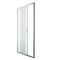 GoodHome Sliding Shower Door Beloya 100 cm, chrome/transparent