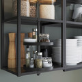 ENHET Wall fr w shelves, anthracite, 40x30x75 cm